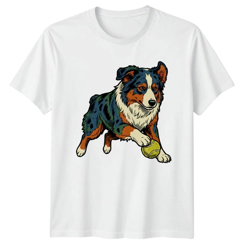 Shirt cane vintage colorata - vintage,