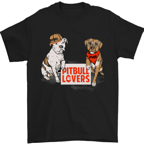 Shirt uomo pitbull lovers - t-shirt,