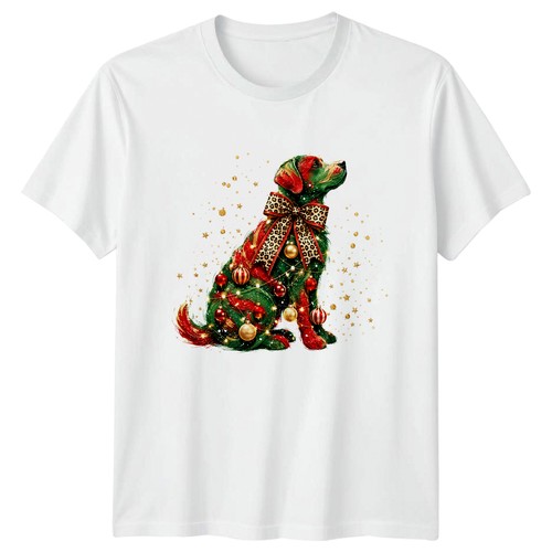 Shirt cane albero natale - albero,